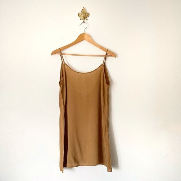 Free People Augustine Mini babydoll dress Brown Pink NWOT size XS Rare - Picture 11 of 13